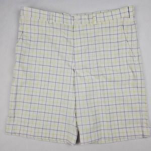 NWT Nike Golf Shorts Mens Sz 40 Dri Fit Check Chino Flat Front Outdoor